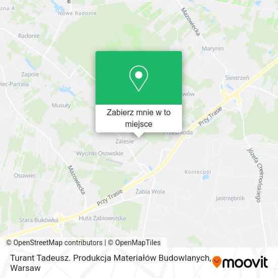 Mapa Turant Tadeusz. Produkcja Materiałów Budowlanych