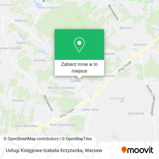 Mapa Usługi Księgowe-Izabela Krzyżecka