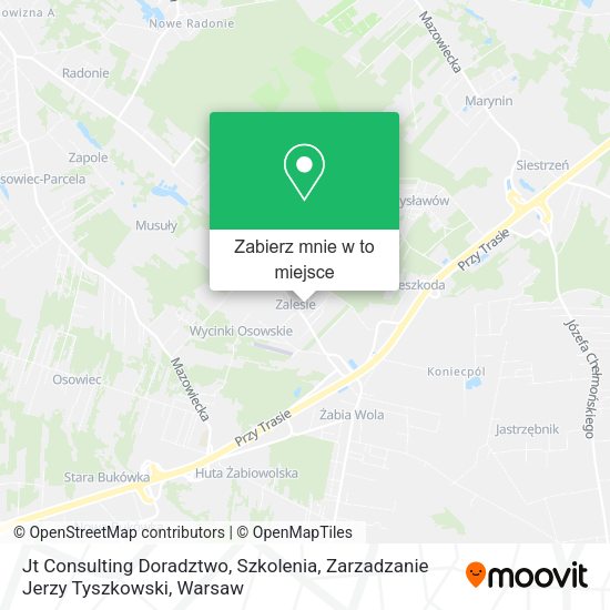 Mapa Jt Consulting Doradztwo, Szkolenia, Zarzadzanie Jerzy Tyszkowski