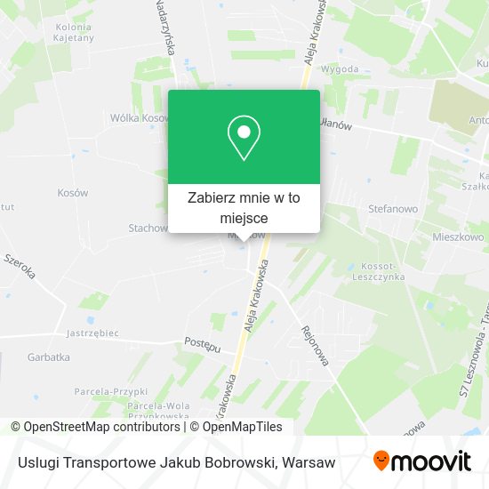 Mapa Uslugi Transportowe Jakub Bobrowski