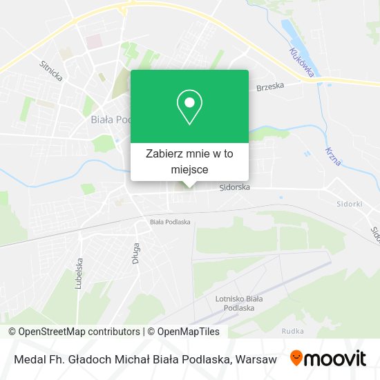 Mapa Medal Fh. Gładoch Michał Biała Podlaska