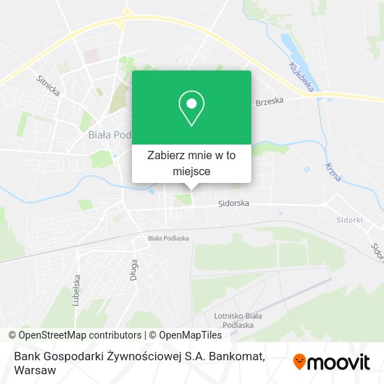 Mapa Bank Gospodarki Żywnościowej S.A. Bankomat