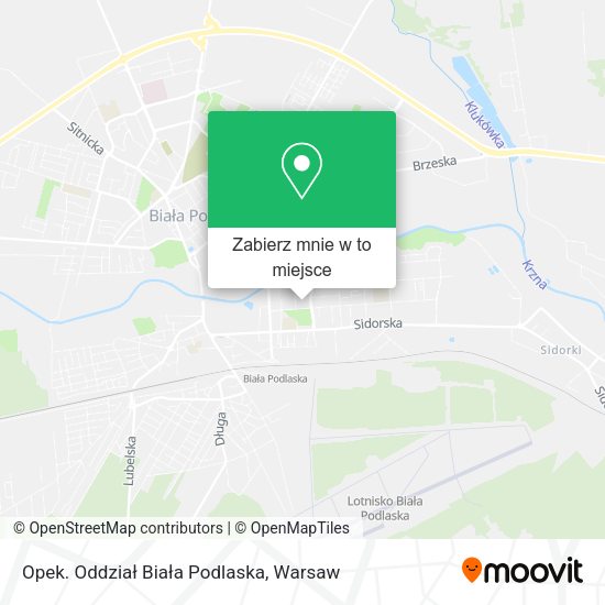 Mapa Opek. Oddział Biała Podlaska