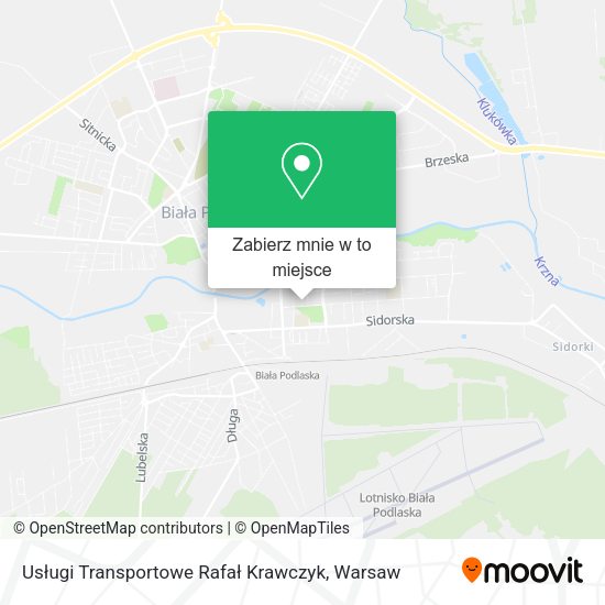 Mapa Usługi Transportowe Rafał Krawczyk