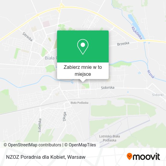 Mapa NZOZ Poradnia dla Kobiet