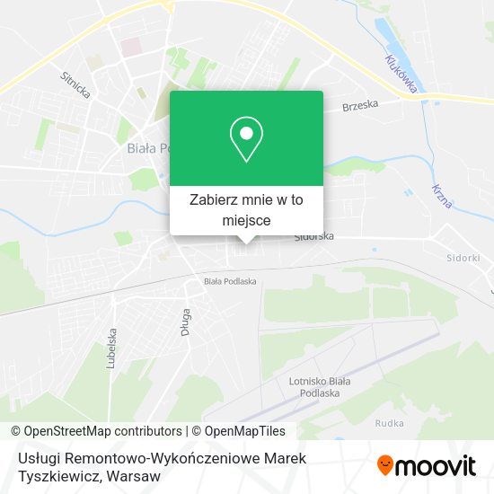 Mapa Usługi Remontowo-Wykończeniowe Marek Tyszkiewicz