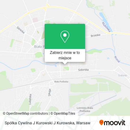 Mapa Spółka Cywilna J Kurowski J Kurowska