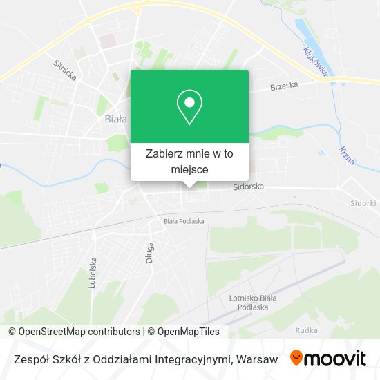 Mapa Zespół Szkół z Oddziałami Integracyjnymi