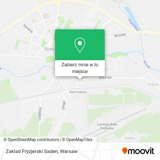 Mapa Zaklad Fryzjerski Saden