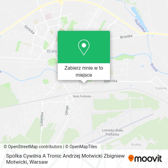 Mapa Spółka Cywilna A Tronic Andrzej Motwicki Zbigniew Motwicki