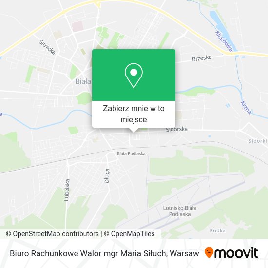 Mapa Biuro Rachunkowe Walor mgr Maria Siłuch