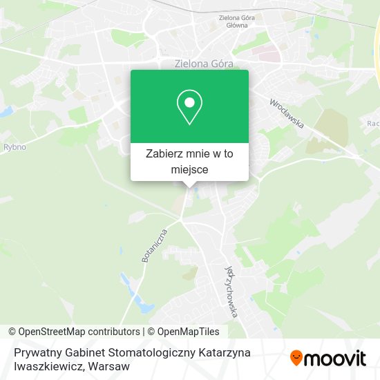 Mapa Prywatny Gabinet Stomatologiczny Katarzyna Iwaszkiewicz