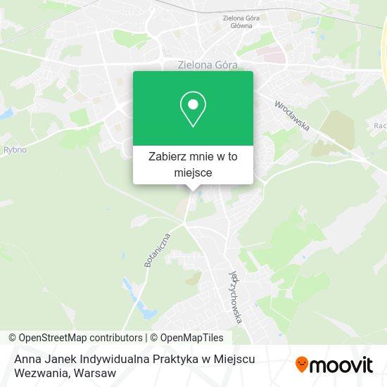 Mapa Anna Janek Indywidualna Praktyka w Miejscu Wezwania