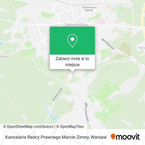 Mapa Kancelaria Radcy Prawnego Marcin Zimny