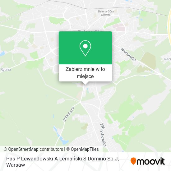 Mapa Pas P Lewandowski A Lemański S Domino Sp.J