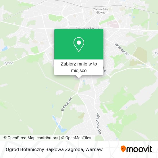 Mapa Ogród Botaniczny Bajkowa Zagroda