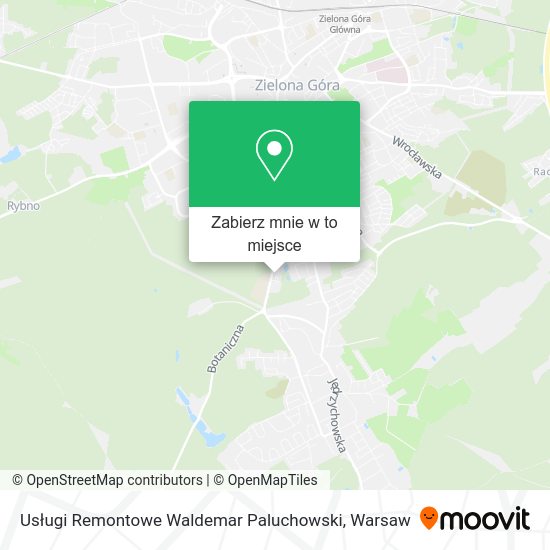 Mapa Usługi Remontowe Waldemar Paluchowski