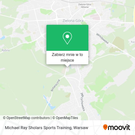 Mapa Michael Ray Sholars Sports Training