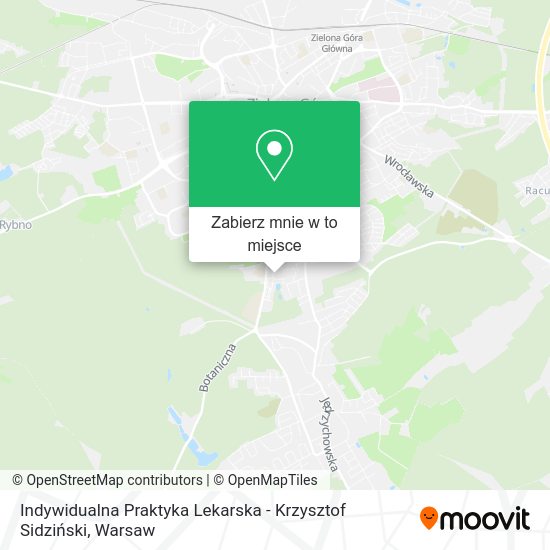 Mapa Indywidualna Praktyka Lekarska - Krzysztof Sidziński