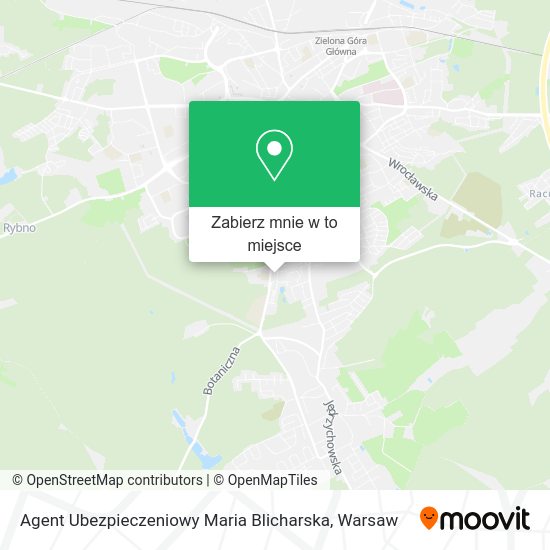 Mapa Agent Ubezpieczeniowy Maria Blicharska