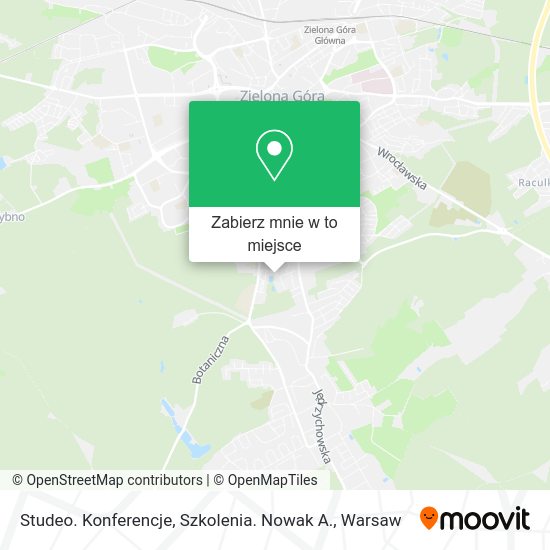 Mapa Studeo. Konferencje, Szkolenia. Nowak A.