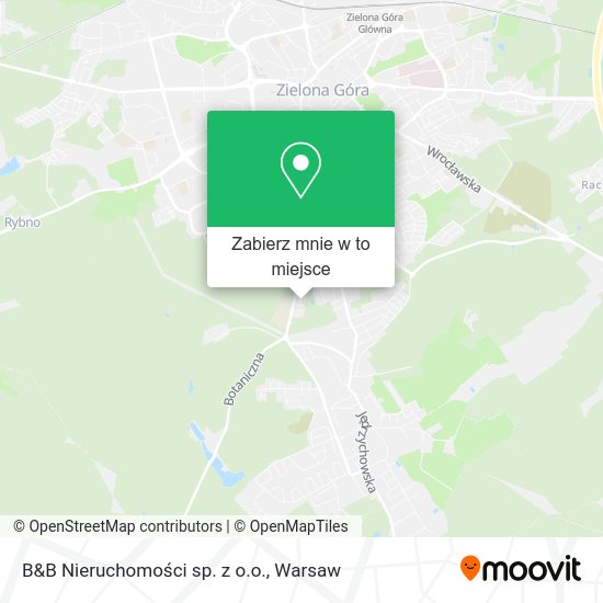 Mapa B&B Nieruchomości sp. z o.o.