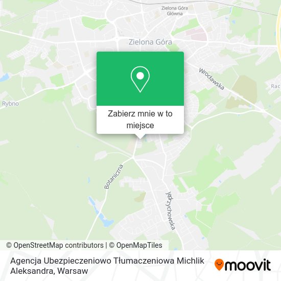 Mapa Agencja Ubezpieczeniowo Tłumaczeniowa Michlik Aleksandra