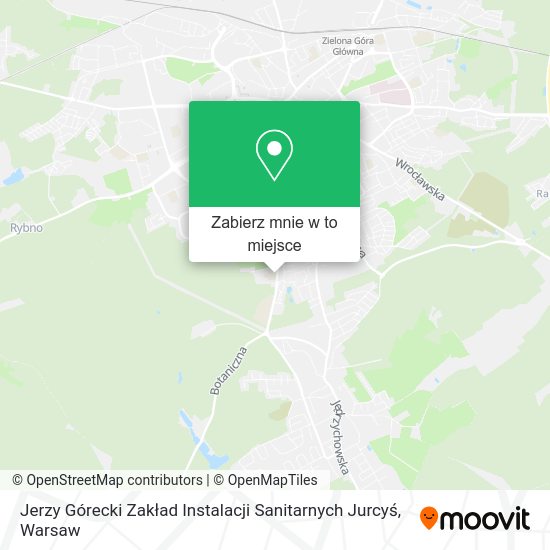 Mapa Jerzy Górecki Zakład Instalacji Sanitarnych Jurcyś