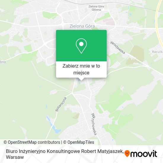 Mapa Biuro Inżynieryjno Konsultingowe Robert Matyjaszek