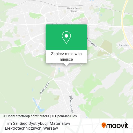 Mapa Tim Sa. Sieć Dystrybucji Materiałów Elektrotechnicznych