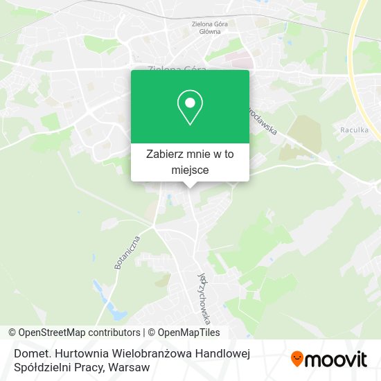 Mapa Domet. Hurtownia Wielobranżowa Handlowej Spółdzielni Pracy