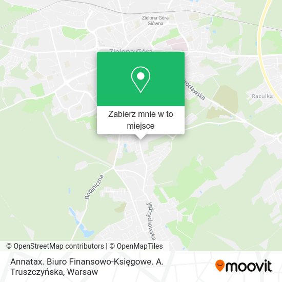 Mapa Annatax. Biuro Finansowo-Księgowe. A. Truszczyńska