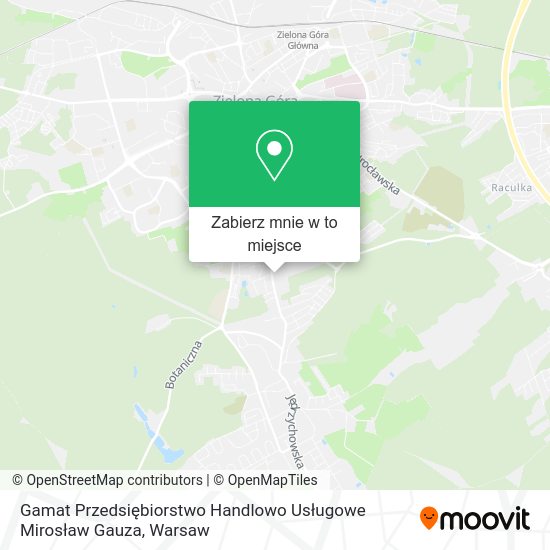 Mapa Gamat Przedsiębiorstwo Handlowo Usługowe Mirosław Gauza