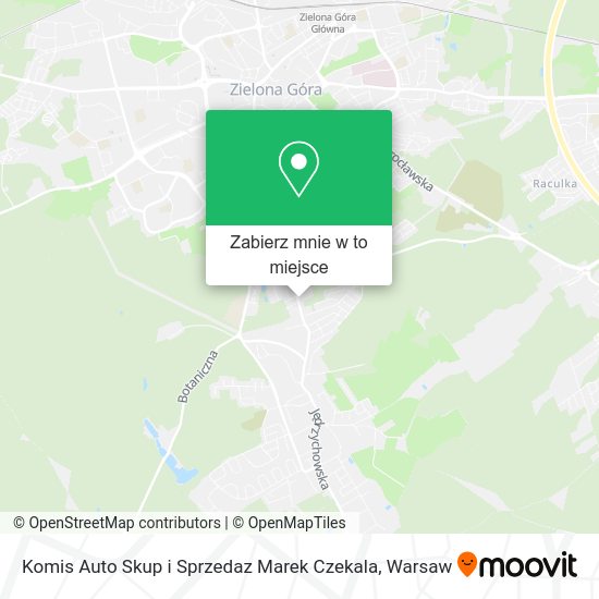 Mapa Komis Auto Skup i Sprzedaz Marek Czekala