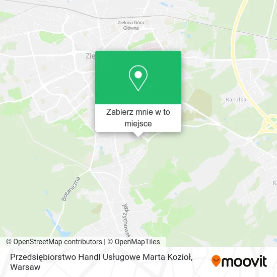 Mapa Przedsiębiorstwo Handl Usługowe Marta Kozioł