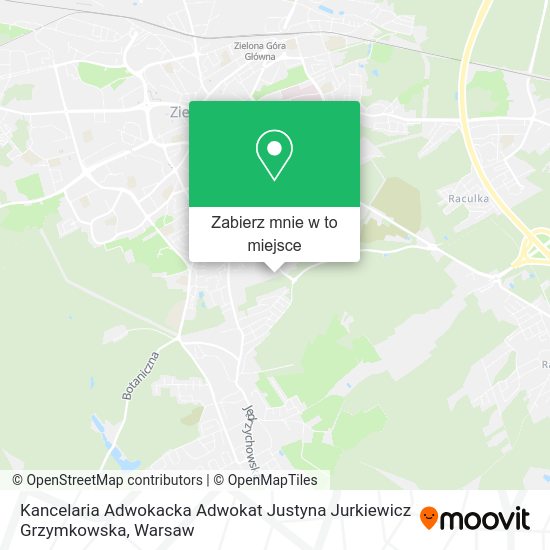 Mapa Kancelaria Adwokacka Adwokat Justyna Jurkiewicz Grzymkowska