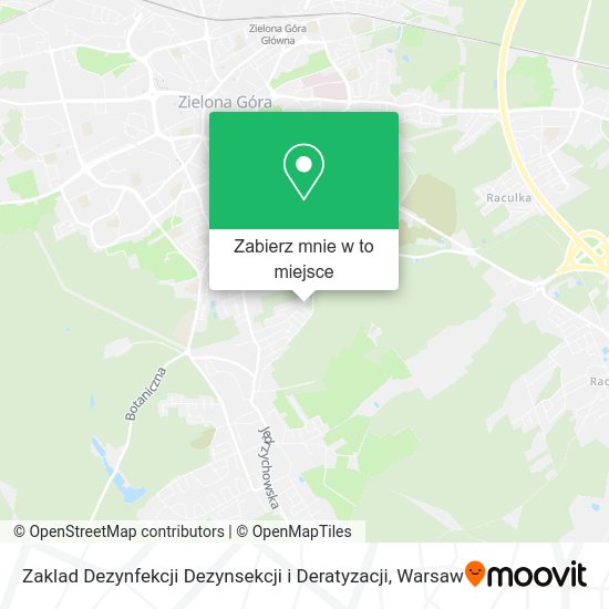 Mapa Zaklad Dezynfekcji Dezynsekcji i Deratyzacji