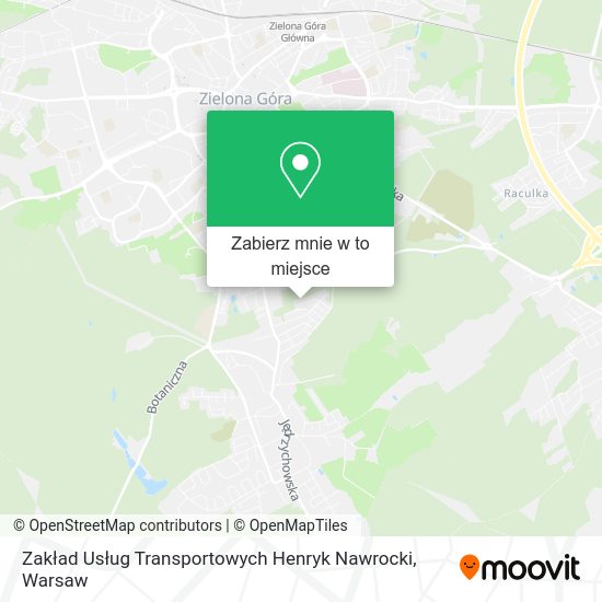 Mapa Zakład Usług Transportowych Henryk Nawrocki