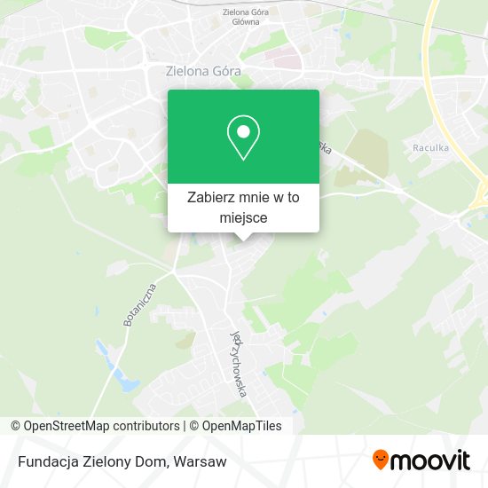 Mapa Fundacja Zielony Dom