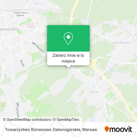 Mapa Towarzystwo Biznesowe Zielonogórskie