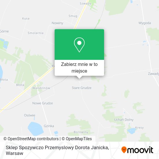 Mapa Sklep Spozywczo Przemyslowy Dorota Janicka