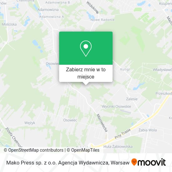 Mapa Mako Press sp. z o.o. Agencja Wydawnicza