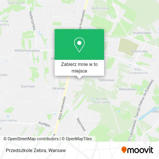 Mapa Przedszkole Zebra