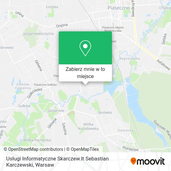 Mapa Usługi Informatyczne Skarczew.It Sebastian Karczewski