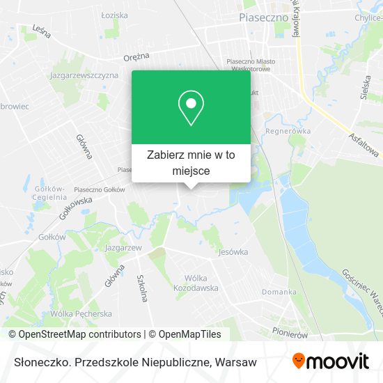 Mapa Słoneczko. Przedszkole Niepubliczne