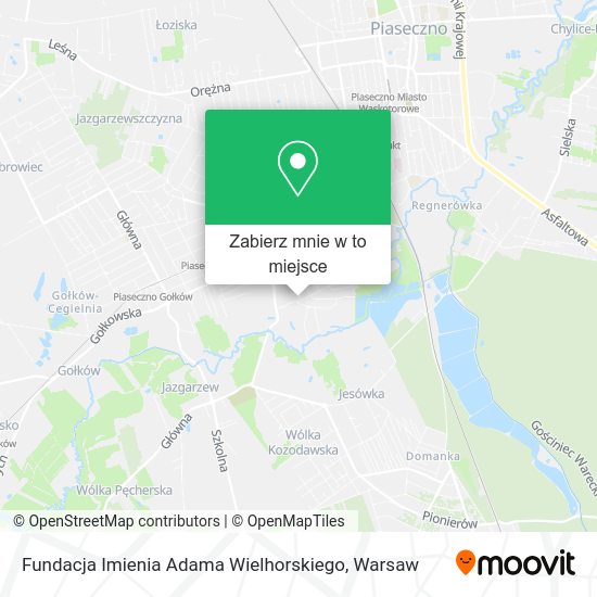 Mapa Fundacja Imienia Adama Wielhorskiego