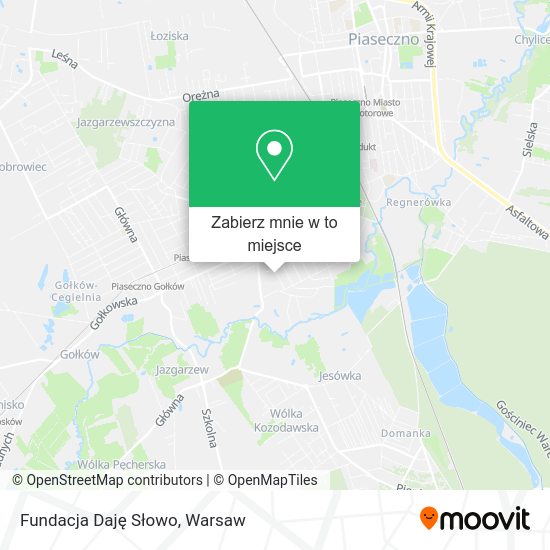 Mapa Fundacja Daję Słowo