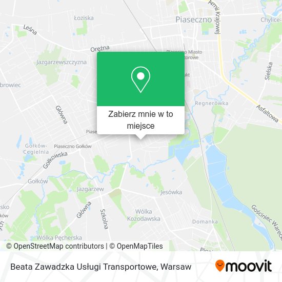 Mapa Beata Zawadzka Usługi Transportowe