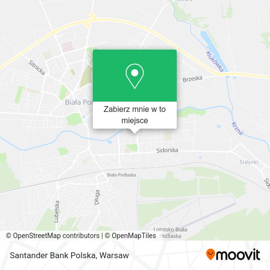 Mapa Santander Bank Polska