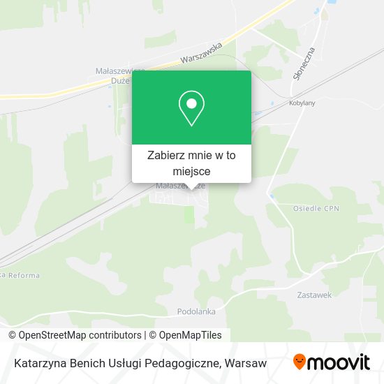 Mapa Katarzyna Benich Usługi Pedagogiczne